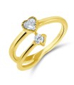 Sweet Heart CZ Design Ring NSR-825